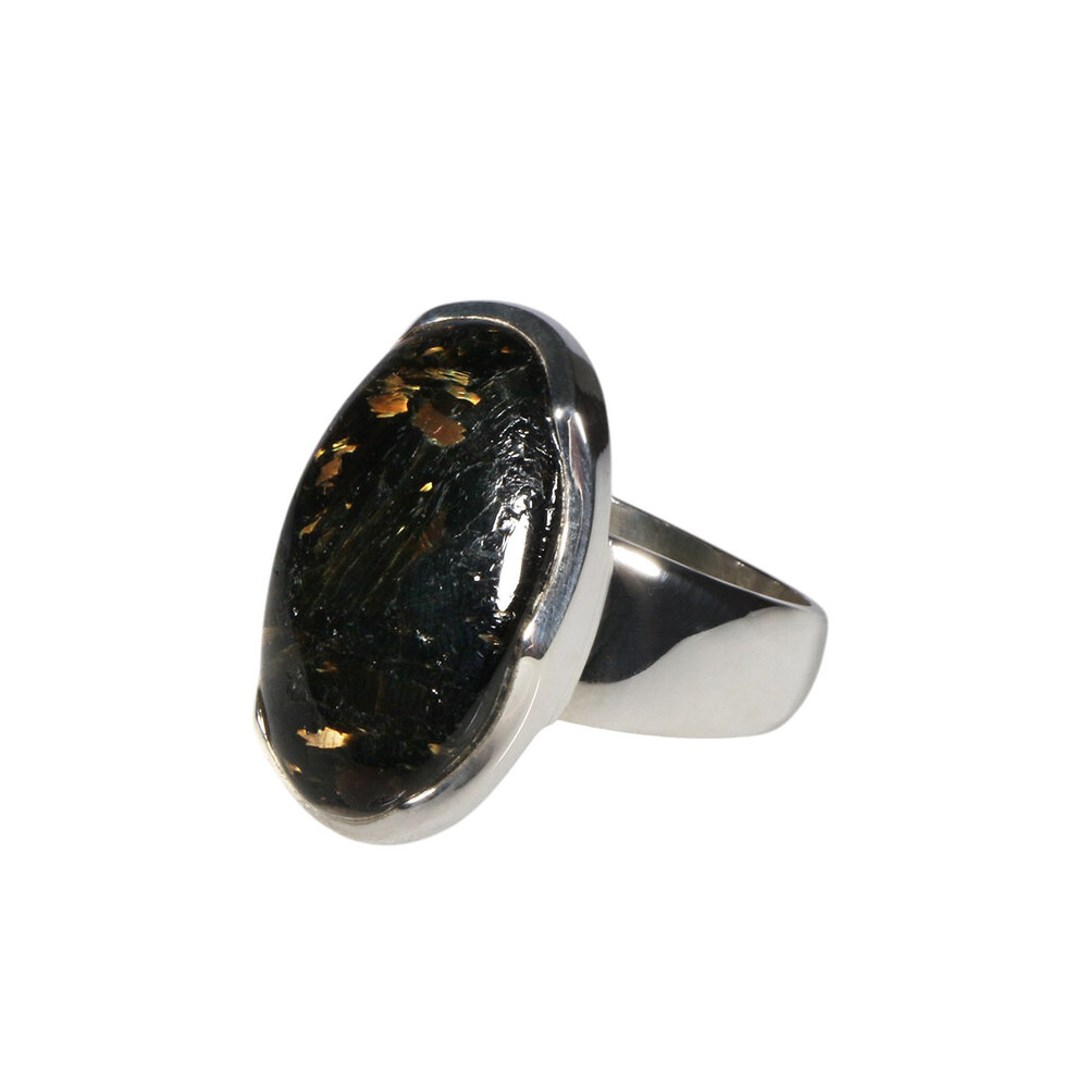 Zilveren ring nuummiet maat 19 | ovaal 2,3 x 1,5 cm Zilveren ring nuummiet maat 19 | ovaal 2,3 x 1,5 cm