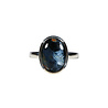 Zilveren ring pietersiet (blauw) maat 19 1/2 | ovaal 1,5 x 1,1 cm Zilveren ring pietersiet (blauw) maat 19 1/2 | ovaal 1,5 x 1,1 cm