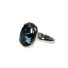 Zilveren ring pietersiet (blauw) maat 19 1/2 | ovaal 1,5 x 1,1 cm Zilveren ring pietersiet (blauw) maat 19 1/2 | ovaal 1,5 x 1,1 cm