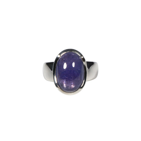 Zilveren ring tanzaniet maat 17 | ovaal 1,4 x 0,9 cm Zilveren ring tanzaniet maat 17 | ovaal 1,4 x 0,9 cm