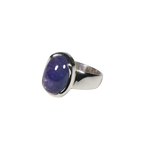 Zilveren ring tanzaniet maat 17 | ovaal 1,4 x 0,9 cm Zilveren ring tanzaniet maat 17 | ovaal 1,4 x 0,9 cm