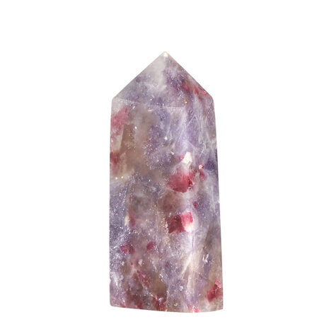 Lepidoliet met roze toermalijn (unicorn stone) obelisk 5,5 - 6,5 cm Lepidoliet met roze toermalijn (unicorn stone) obelisk 5,5 - 6,5 cm
