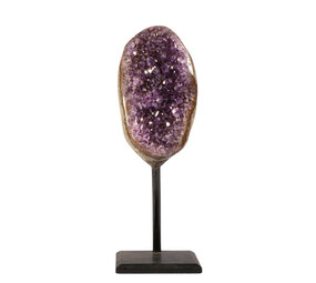 Amethist cluster op standaard 12 x 7 x 5 cm | 1022 gram Amethist cluster op standaard 12 x 7 x 5 cm | 1022 gram