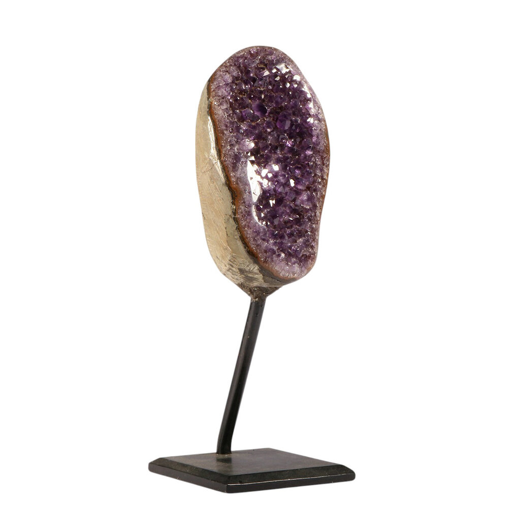 Amethist cluster op standaard 12 x 7 x 5 cm | 1022 gram Amethist cluster op standaard 12 x 7 x 5 cm | 1022 gram