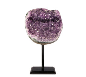 Amethist cluster op standaard 11,7 x 11,4 x 7,8 cm | 1530 gram Amethist cluster op standaard 11,7 x 11,4 x 7,8 cm | 1530 gram
