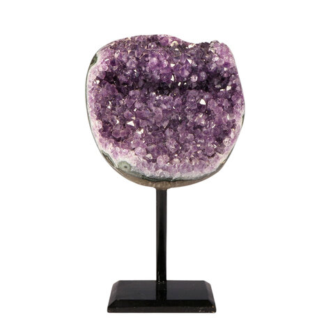 Amethist cluster op standaard 11,7 x 11,4 x 7,8 cm | 1530 gram Amethist cluster op standaard 11,7 x 11,4 x 7,8 cm | 1530 gram