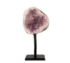 Amethist cluster op standaard 8,3 x 8 x 6,3 cm | 694 gram Amethist cluster op standaard 8,3 x 8 x 6,3 cm | 694 gram