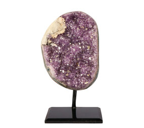 Amethist cluster op standaard 14,9 x 10,4 x 5,2 cm | 1811 gram Amethist cluster op standaard 14,9 x 10,4 x 5,2 cm | 1811 gram