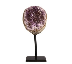 Amethist cluster op standaard 11 x 9 x 6,5 cm | 1214 gram Amethist cluster op standaard 11 x 9 x 6,5 cm | 1214 gram
