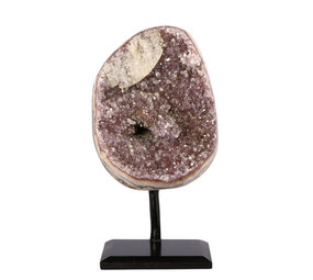 Amethist cluster op standaard 11,4 x 8,9 x 7,9 cm | 1244 gram Amethist cluster op standaard 11,4 x 8,9 x 7,9 cm | 1244 gram