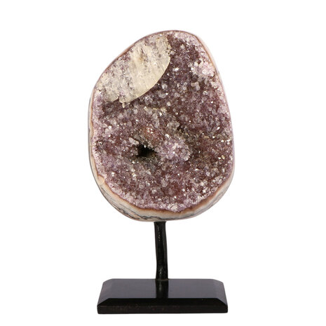 Amethist cluster op standaard 11,4 x 8,9 x 7,9 cm | 1244 gram Amethist cluster op standaard 11,4 x 8,9 x 7,9 cm | 1244 gram