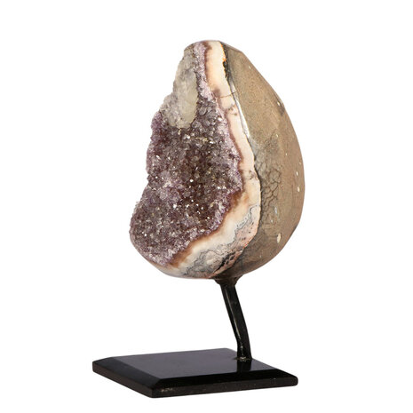 Amethist cluster op standaard 11,4 x 8,9 x 7,9 cm | 1244 gram Amethist cluster op standaard 11,4 x 8,9 x 7,9 cm | 1244 gram