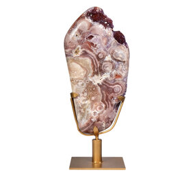 Amethist (roze) A-kwaliteit op standaard 31,9 x 16,5 x 7,6 cm | 7,14 kg Amethist (roze) A-kwaliteit op standaard 31,9 x 16,5 x 7,6 cm | 7,14 kg