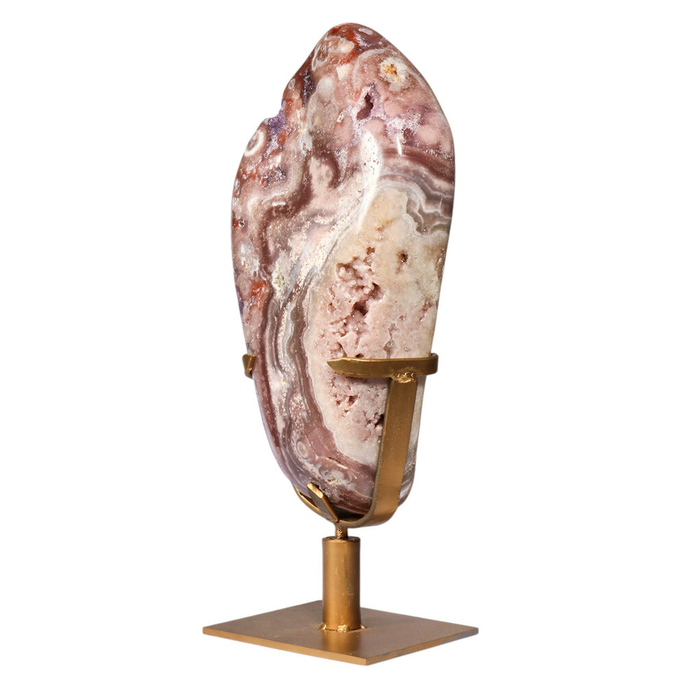 Amethist (roze) A-kwaliteit op standaard 31,9 x 16,5 x 7,6 cm | 7,14 kg Amethist (roze) A-kwaliteit op standaard 31,9 x 16,5 x 7,6 cm | 7,14 kg