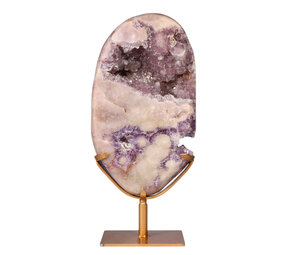 Amethist (roze) A-kwaliteit cluster op standaard 30,2 x 17,7 x 5,9 cm | 6,13 kg Amethist (roze) A-kwaliteit cluster op standaard 30,2 x 17,7 x 5,9 cm | 6,13 kg