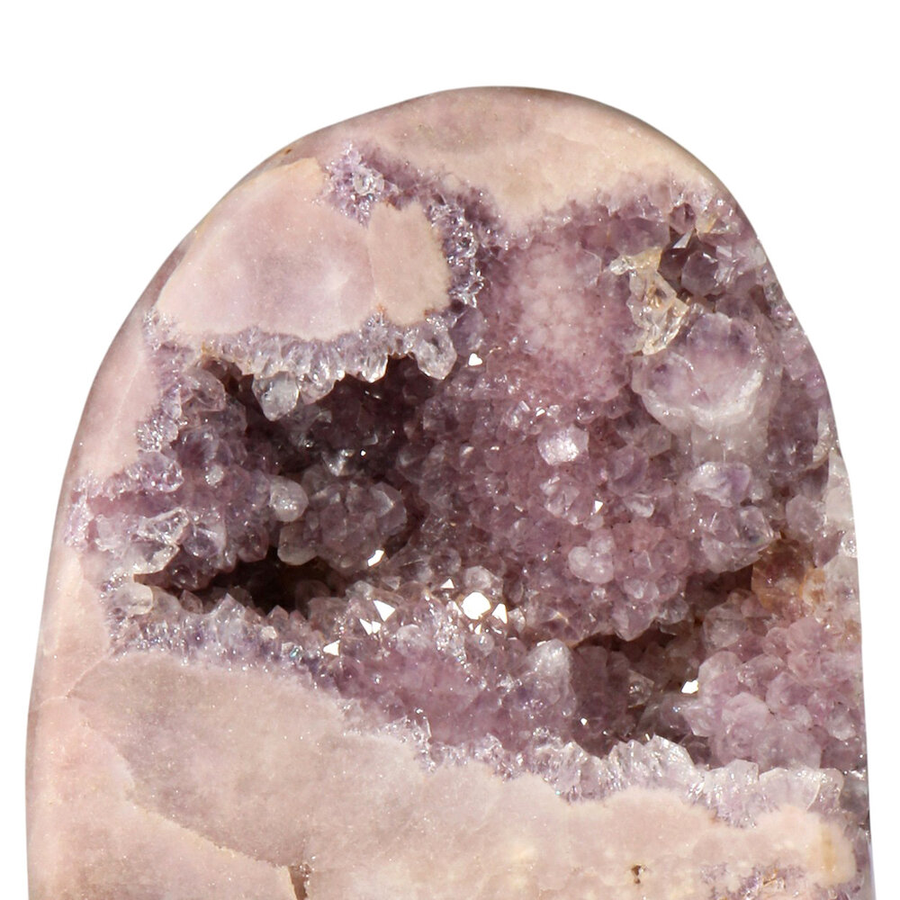 Amethist (roze) A-kwaliteit cluster op standaard 30,2 x 17,7 x 5,9 cm | 6,13 kg Amethist (roze) A-kwaliteit cluster op standaard 30,2 x 17,7 x 5,9 cm | 6,13 kg
