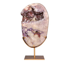 Amethist (roze) A-kwaliteit cluster op standaard 33,5 x 20,5 x 6,6 cm | 8,82 kg Amethist (roze) A-kwaliteit cluster op standaard 33,5 x 20,5 x 6,6 cm | 8,82 kg