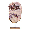 Amethist (roze) A-kwaliteit cluster op standaard 33,5 x 20,5 x 6,6 cm | 8,82 kg Amethist (roze) A-kwaliteit cluster op standaard 33,5 x 20,5 x 6,6 cm | 8,82 kg