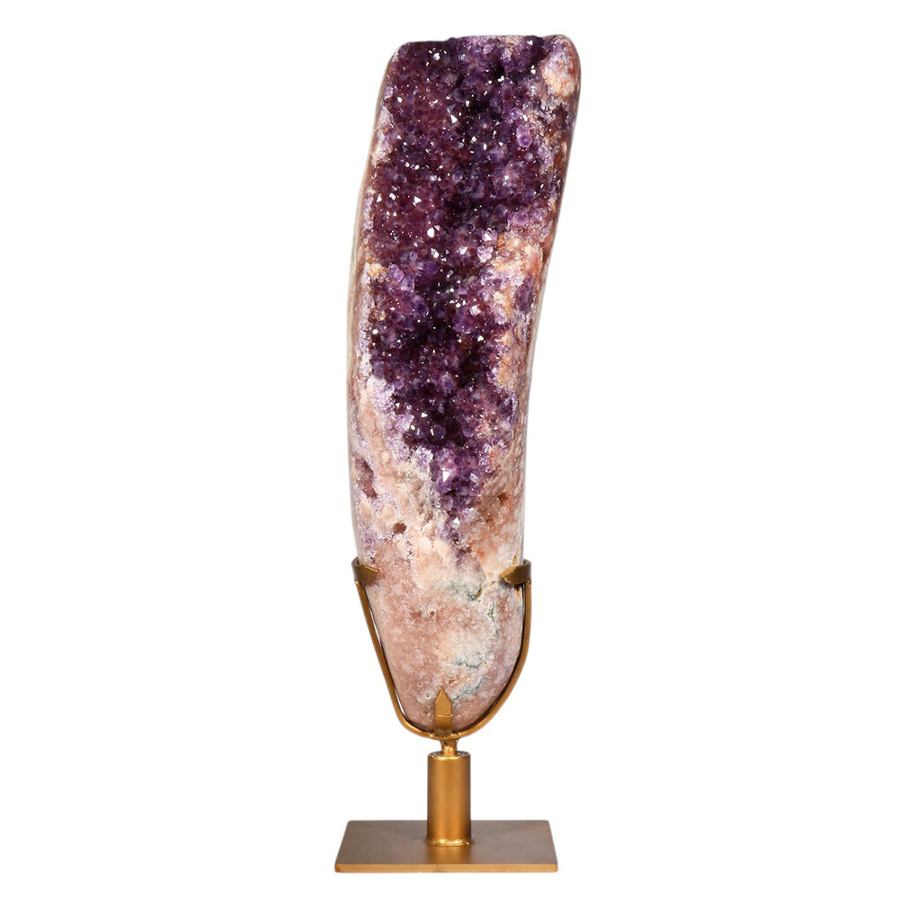 Amethist (roze) A-kwaliteit op standaard 47,1 x 13,8 x 14,0 cm | 14,45 kg
