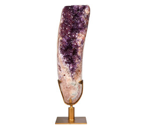 Amethist (roze) A-kwaliteit op standaard 47,1 x 13,8 x 14,0 cm | 14,45 kg