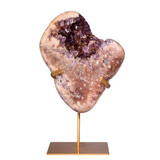 Amethist (roze) A-kwaliteit cluster op standaard 23,6 x 19,8 x 6 cm | 3530 gram