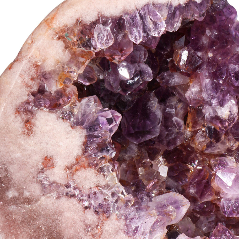 Amethist (roze) A-kwaliteit cluster op standaard 23,6 x 19,8 x 6 cm | 3530 gram Amethist (roze) A-kwaliteit cluster op standaard 23,6 x 19,8 x 6 cm | 3530 gram