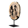 Versteend hout schijf gepolijst op standaard 24,5 x 24,5 x 2,2 cm | 2,05 kg Versteend hout schijf gepolijst op standaard 24,5 x 24,5 x 2,2 cm | 2,05 kg