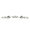 Zilveren ring rozenkwarts maat 16 1/2 | 3 markies geslepen stenen Zilveren ring rozenkwarts maat 16 1/2 | 3 markies geslepen stenen
