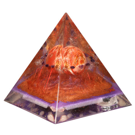 Urn piramide versteend hout 14 x 14 x 16 cm Urn piramide versteend hout 14 x 14 x 16 cm