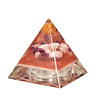 Urn piramide versteend hout 8 x 8 x 9 cm Urn piramide versteend hout 8 x 8 x 9 cm
