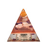 Urn piramide versteend hout 8 x 8 x 9 cm Urn piramide versteend hout 8 x 8 x 9 cm