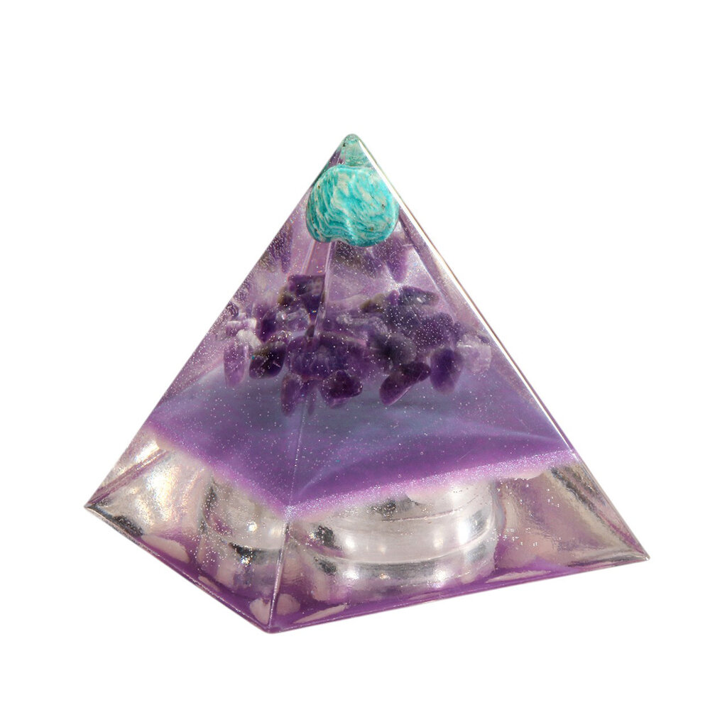 Urn piramide amazoniet 8 x 8 x 9 cm Urn piramide amazoniet 8 x 8 x 9 cm