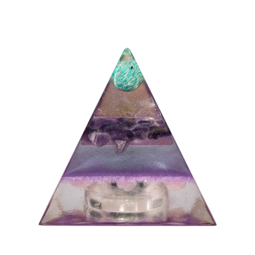 Urn piramide amazoniet 8 x 8 x 9 cm Urn piramide amazoniet 8 x 8 x 9 cm