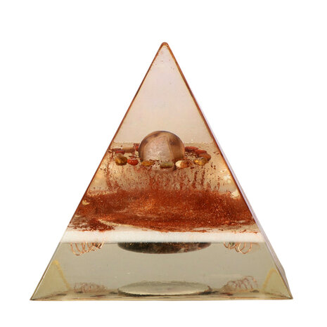 Orgonite piramide Botswana agaat 10,5 x 10,5 x 10,5 cm | 459 gram Orgonite piramide Botswana agaat 10,5 x 10,5 x 10,5 cm | 459 gram