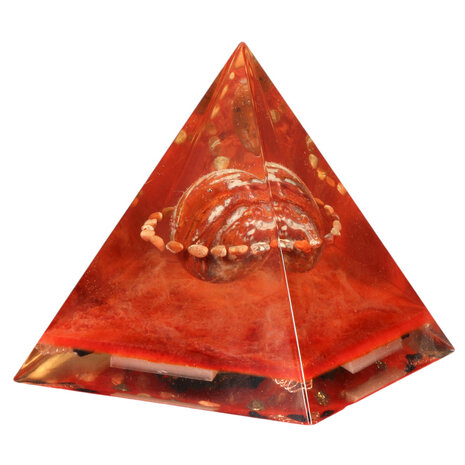 Orgonite piramide jaspis 14,5 x 14,5 x 14,5 cm | 1246 gram Orgonite piramide jaspis 14,5 x 14,5 x 14,5 cm | 1246 gram