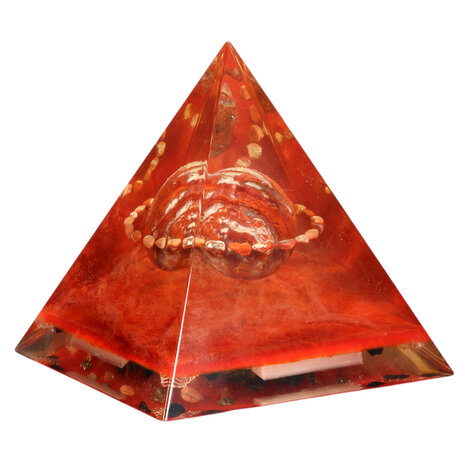 Orgonite piramide jaspis 14,5 x 14,5 x 14,5 cm | 1246 gram Orgonite piramide jaspis 14,5 x 14,5 x 14,5 cm | 1246 gram