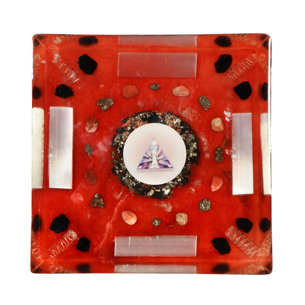 Orgonite piramide jaspis 14,5 x 14,5 x 14,5 cm | 1246 gram Orgonite piramide jaspis 14,5 x 14,5 x 14,5 cm | 1246 gram
