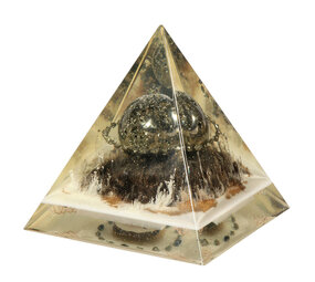 Orgonite piramide pyriet 14,5 x 14,5 x 16 cm | 1456 gram Orgonite piramide pyriet 14,5 x 14,5 x 16 cm | 1456 gram