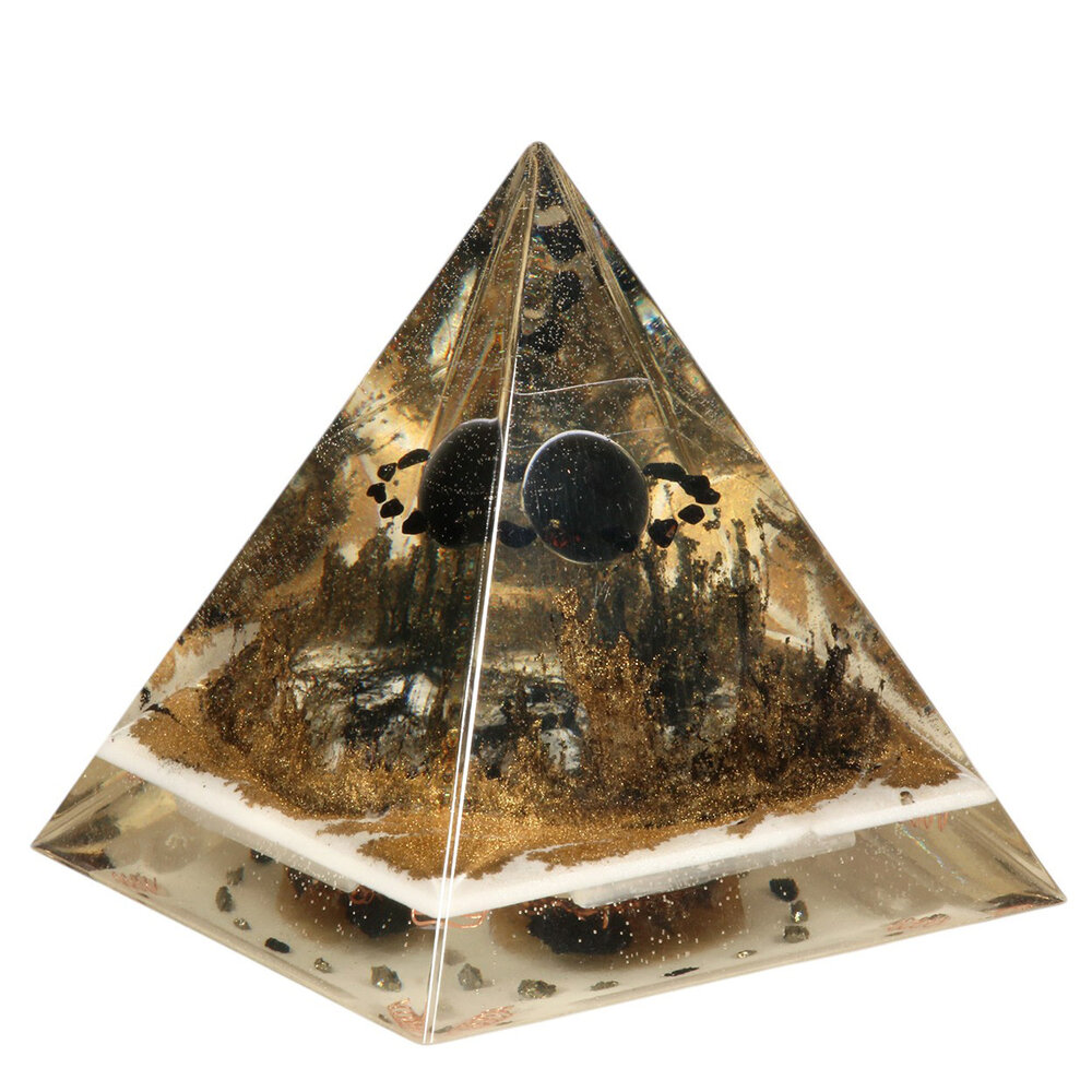 Orgonite piramide shungiet 12 x 11 x 11 cm | 533 gram Orgonite piramide shungiet 12 x 11 x 11 cm | 533 gram