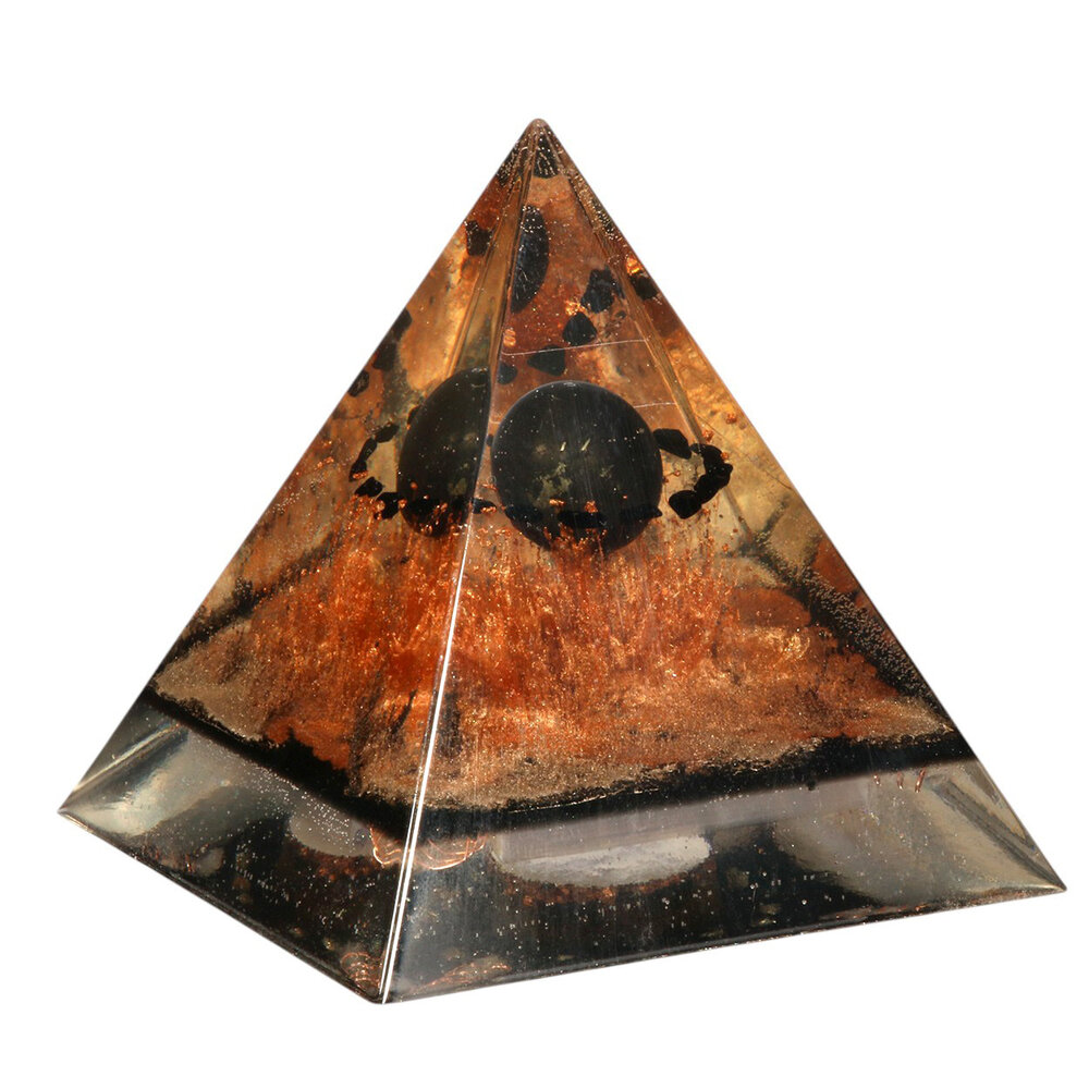 Orgonite piramide shungiet 13,5 x 12,5 x 12,5 cm | 752 gram