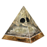 Orgonite piramide shungiet en pyriet 12 x 11 x 11 cm | 498 gram Orgonite piramide shungiet en pyriet 12 x 11 x 11 cm | 498 gram