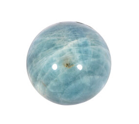 Aquamarijn (blauw) edelsteen bol A-kwaliteit 42 mm 102 gram Aquamarijn (blauw) edelsteen bol A-kwaliteit 42 mm 102 gram