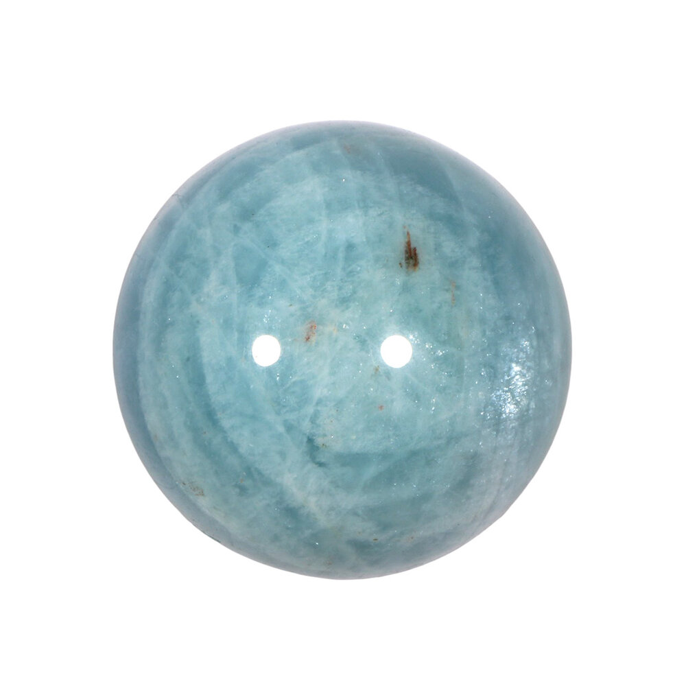 Aquamarijn (blauw) edelsteen bol A-kwaliteit 43 mm 118 gram Aquamarijn (blauw) edelsteen bol A-kwaliteit 43 mm 118 gram