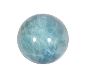 Aquamarijn (blauw) edelsteen bol A-kwaliteit 44 mm 127 gram Aquamarijn (blauw) edelsteen bol A-kwaliteit 44 mm 127 gram