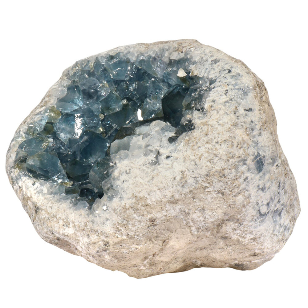 Celestien geode A-kwaliteit 16,7 x 19,3 x 15,2 cm | 6,96 kg Celestien geode A-kwaliteit 16,7 x 19,3 x 15,2 cm | 6,96 kg