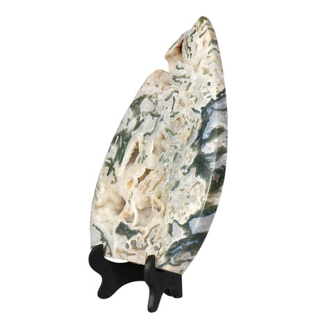Mosagaat sculptuur 28,8 x 19,3 x 2,3 cm | 2300 gram Mosagaat sculptuur 28,8 x 19,3 x 2,3 cm | 2300 gram