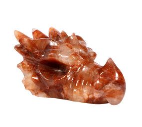 Red healer draken schedel 23 x 10 x 13 cm | 3033 gram Red healer draken schedel 23 x 10 x 13 cm | 3033 gram