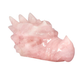 Rozenkwarts draken schedel 24,5 x 10,5 x 14 cm | 3577 gram Rozenkwarts draken schedel 24,5 x 10,5 x 14 cm | 3577 gram