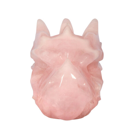 Rozenkwarts draken schedel 24,5 x 10,5 x 14 cm | 3577 gram Rozenkwarts draken schedel 24,5 x 10,5 x 14 cm | 3577 gram