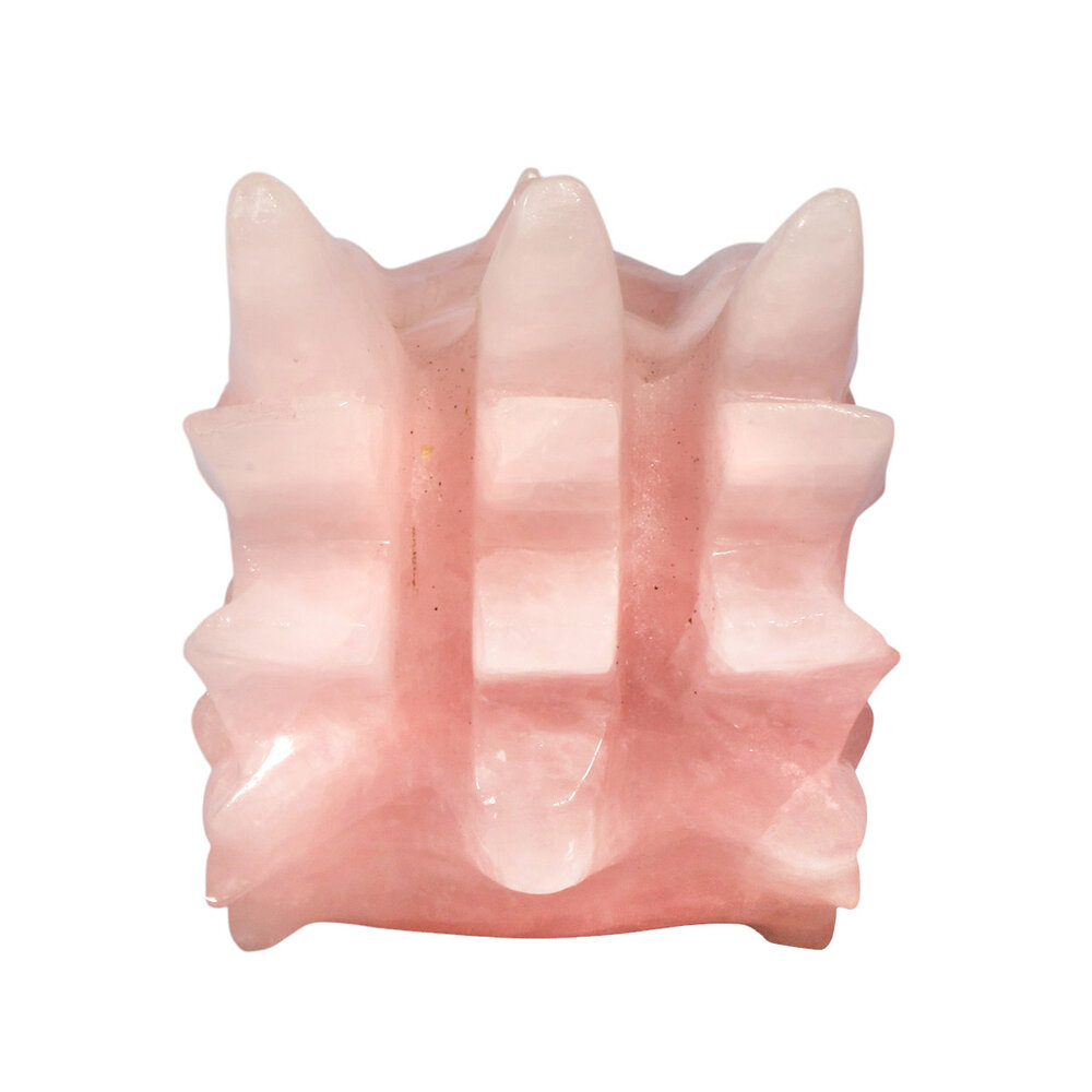 Rozenkwarts draken schedel 24,5 x 10,5 x 14 cm | 3577 gram Rozenkwarts draken schedel 24,5 x 10,5 x 14 cm | 3577 gram